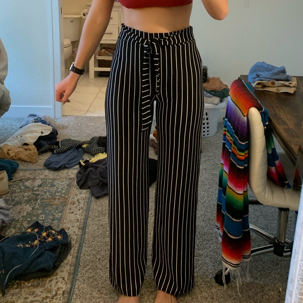 Striped work pants!
